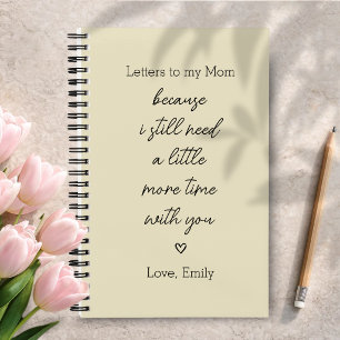 Letters to My Mum Grief Journal in Sand Colour