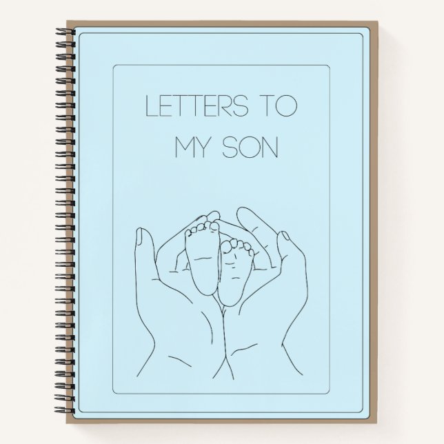 Letters to my Son Journal- Baby Book (Front)
