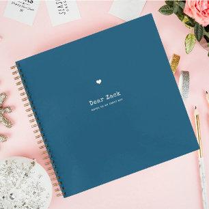 Letters to My Son   Keepsake Memory Blue Notebook