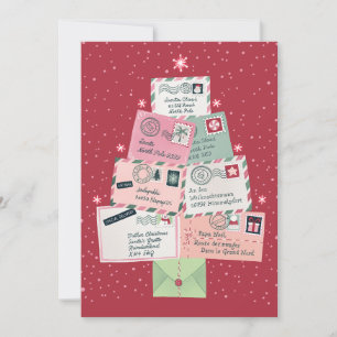 Letters to Santa Christmas Tree Holiday Card