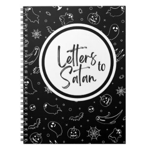 Letters to Satan - Halloween Notebook