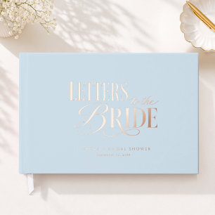 Letters to the Bride, Blue Guest Book