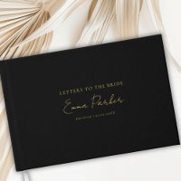 Letters to the Bride, Gold-Foil, Black