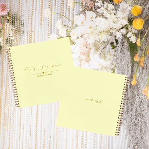 Letters to the Bride Guest Book Butter Yellow