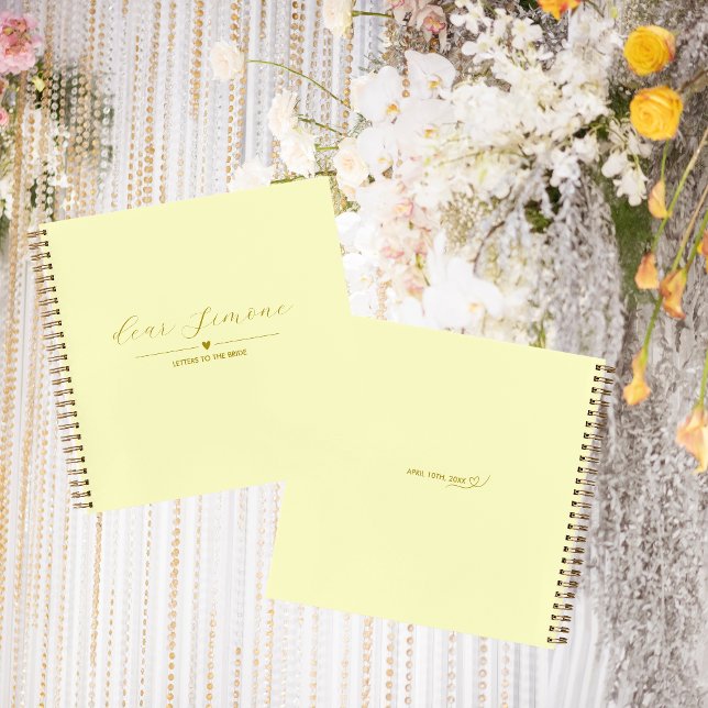 Letters to the Bride Guest Book | Butter Yellow (Creator Uploaded)