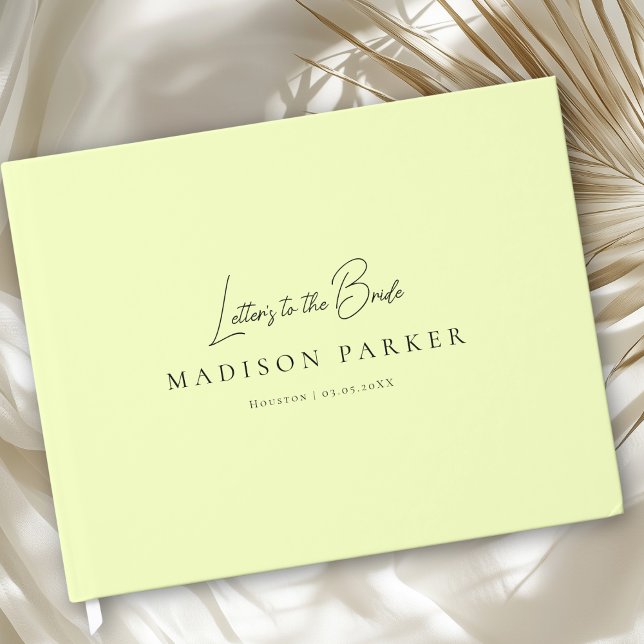 Letters to the Bride! Lemon Bridal Shower Guest Book (Letters to the Bride! Lemon Bridal Shower Guest Book)