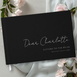 Letters to the Bride! Minimal, Handwriting Font Guest Book