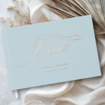 Letters to the Bride, Powder-Blue, Rose-Gold-