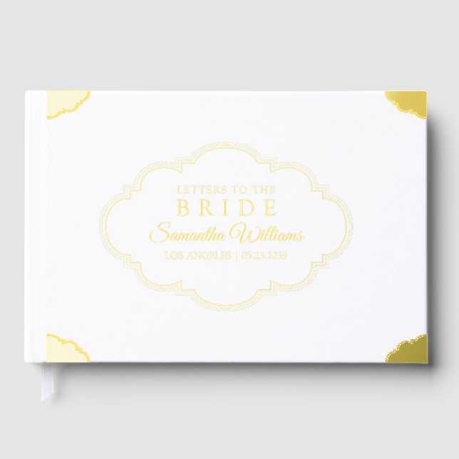 Letters to the Bride Rococo Victorian Guest Book (Front)