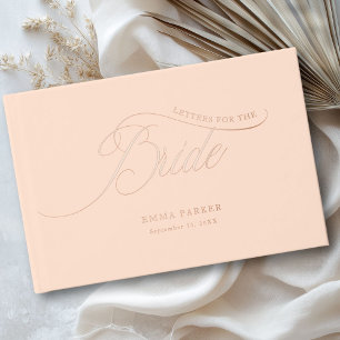 Letters to the Bride, Rose-Gold- Guest Book