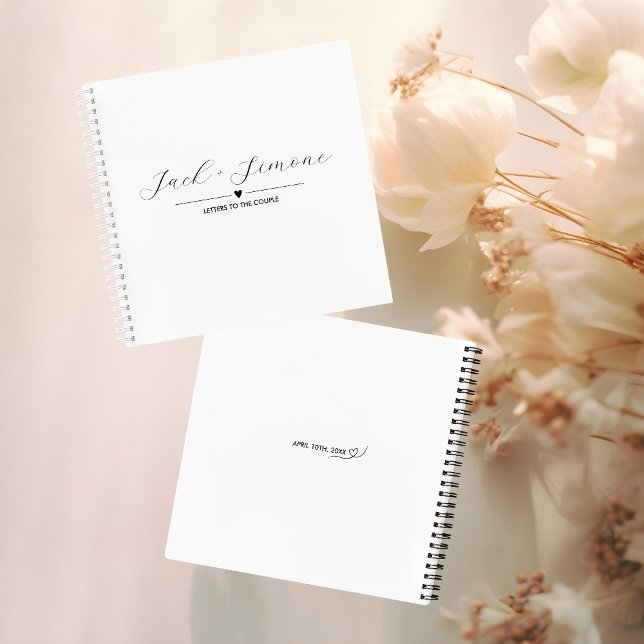 Letters to the Couple Guest Book | Black on White (Creator Uploaded)