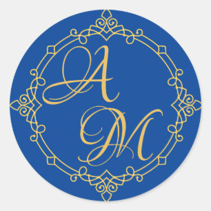 Letters together Sticker for wedding invitation