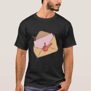 letters with a message of love sealed by Wax stamp T-Shirt