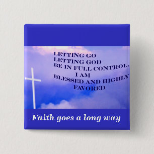 Letting Go_ 15 Cm Square Badge