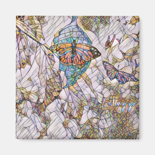 letting go butterfly magnet (Front)