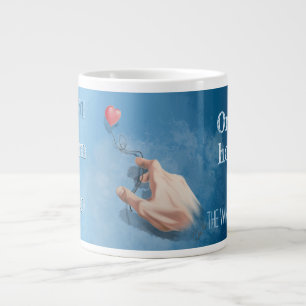 Letting go vs holding on large coffee mug