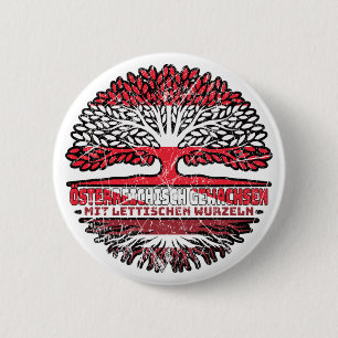 lettland Lettisch Österreichisch Österreich Baum 6 Cm Round Badge