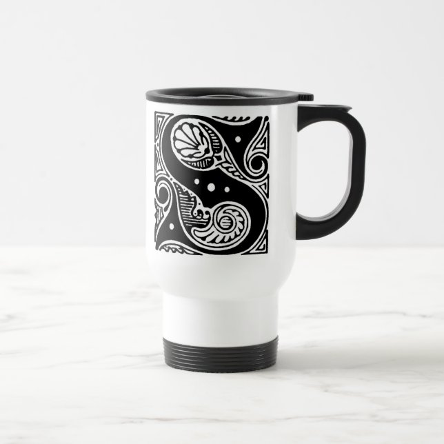 Lettter 'S' Car Mug (Right)