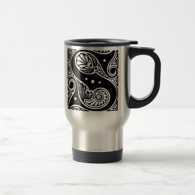 Lettter 'S' Car Mug (Right)