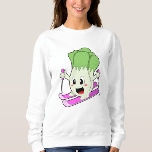 Lettuce as Skier with Ski Sweatshirt