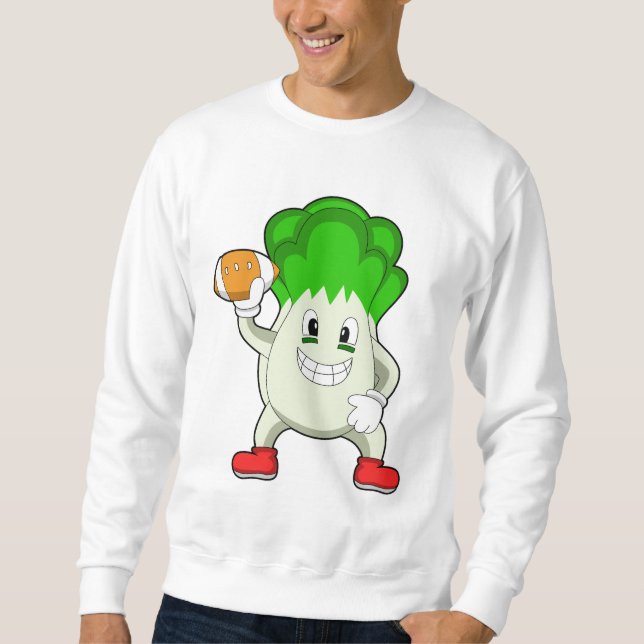 Lettuce at Football Sports Sweatshirt (Front)