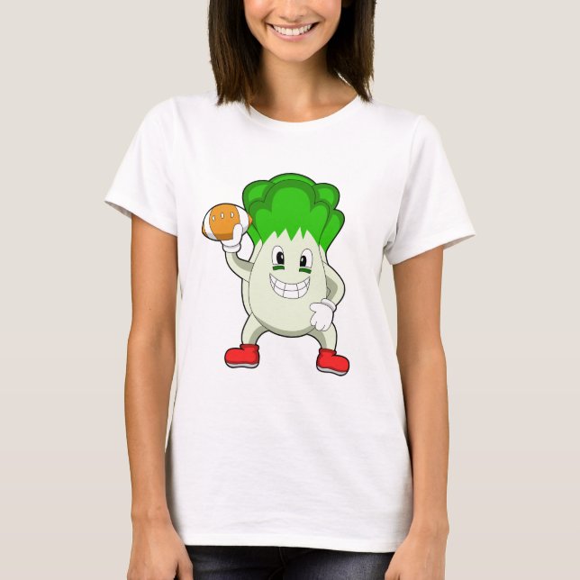 Lettuce at Football Sports T-Shirt (Front)