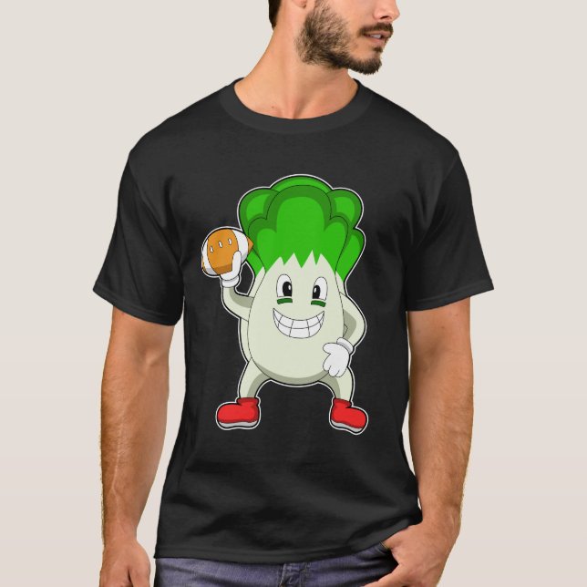 Lettuce at Football Sports T-Shirt (Front)