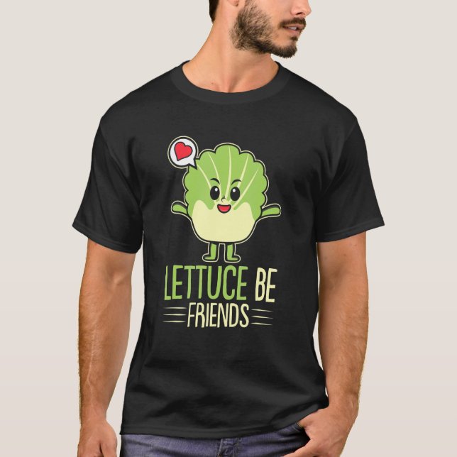 Lettuce Be Friend Guinea Pig Guinea T-Shirt (Front)