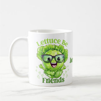 Lettuce Be Friends Personalise Face Name Coffee Mug