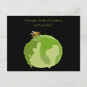 Lettuce Bee Postcard
