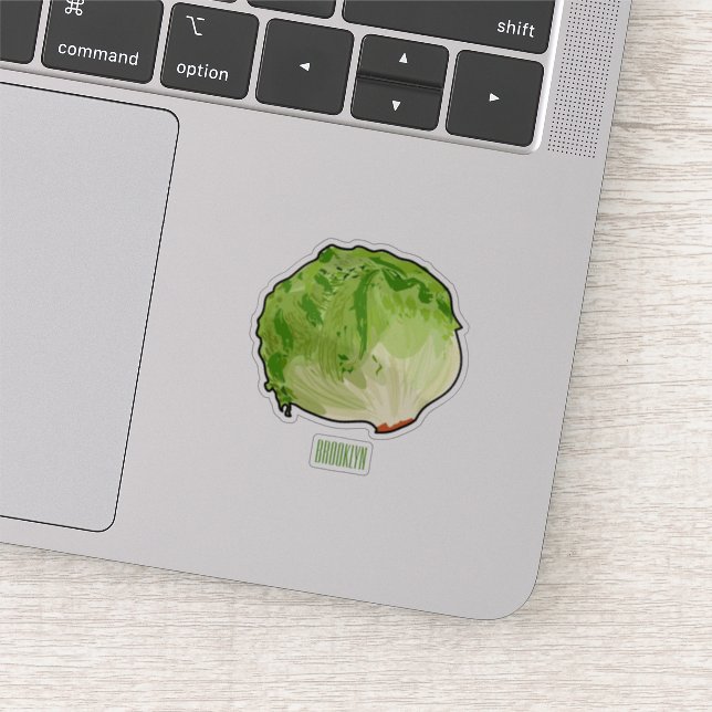 Lettuce cartoon illustration (Detail)