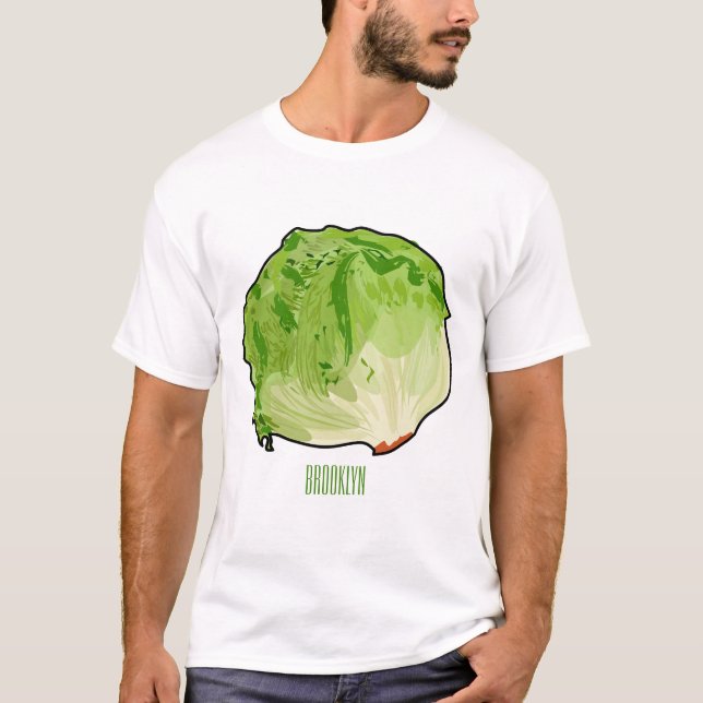 Lettuce cartoon illustration  T-Shirt (Front)
