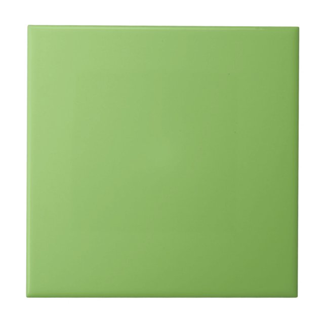 Lettuce Green Solid Colour Tile (Front)