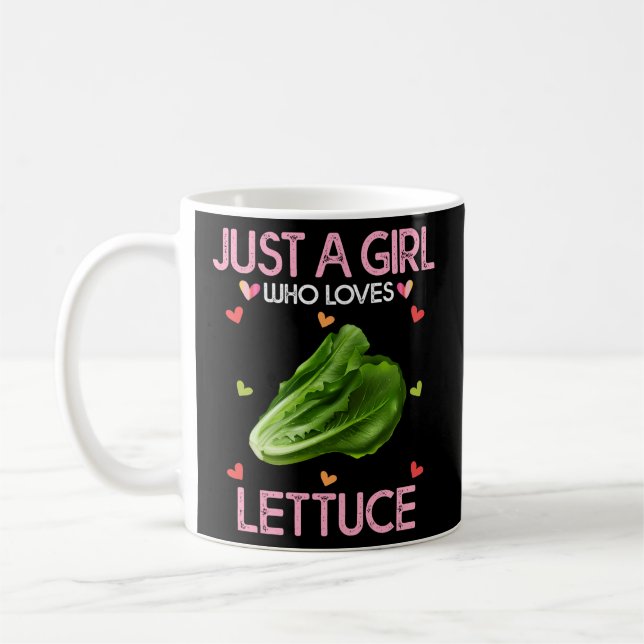 Lettuce Just A Who Loves Lettuce Coffee Mug (Left)