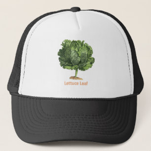 "Lettuce Leaf" Vintage lettuce image Trucker Hat