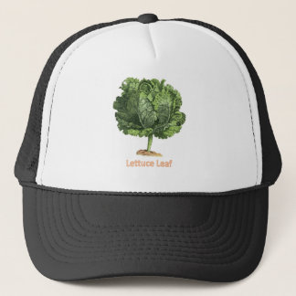 "Lettuce Leaf" Vintage lettuce image Trucker Hat