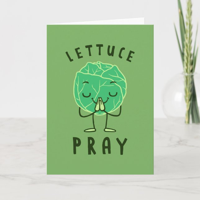 Lettuce Pray Card (Front)
