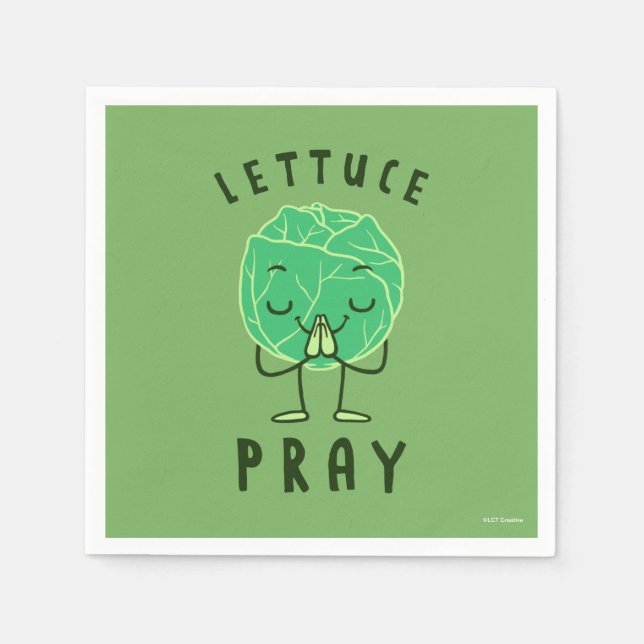 Lettuce Pray Napkin (Front)