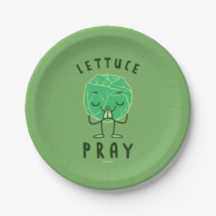 Lettuce Pray Paper Plate