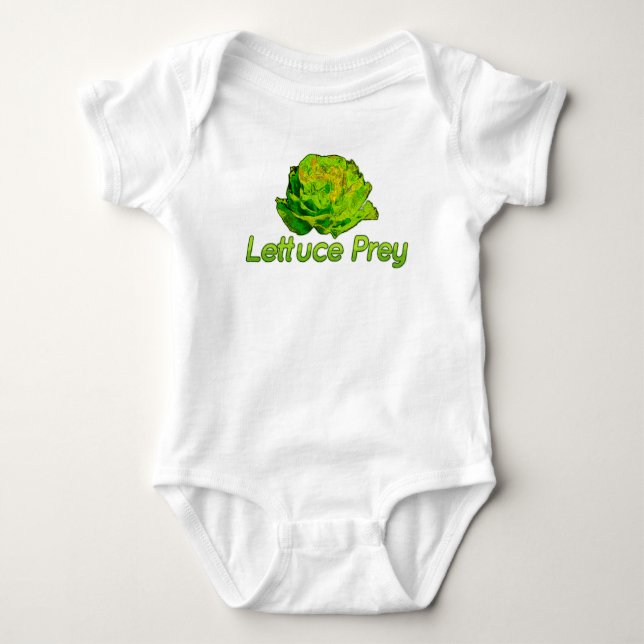 Lettuce Prey Baby Bodysuit (Front)