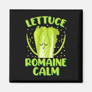 Lettuce Romaine Calm Mindfulness Vegan Yoga Lover Magnet