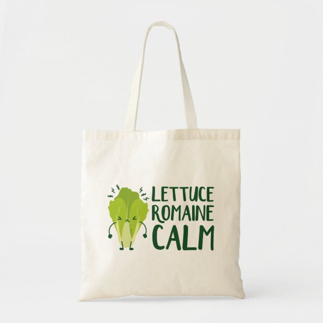 Lettuce Romaine Calm Tote Bag (Front)