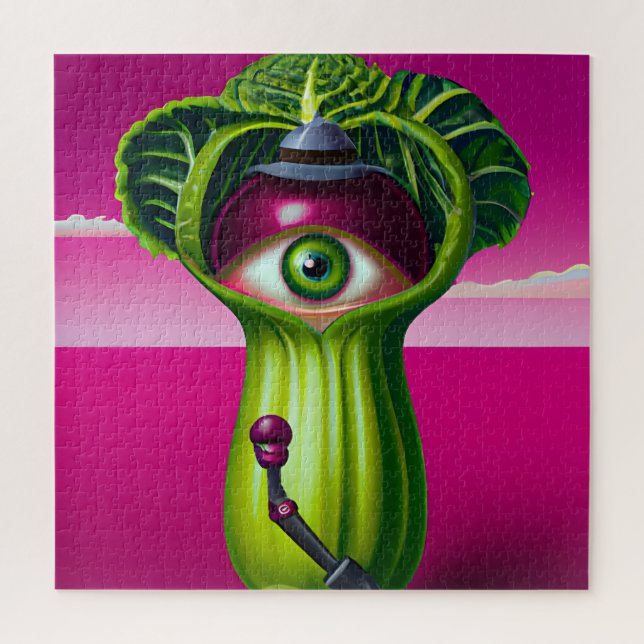 Lettuce With an Eye Jigsaw Puzzle (Vertical)