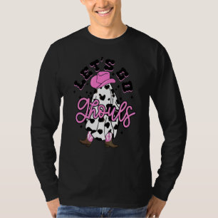 Letu2019s Go Ghouls Cute Ghost Halloween Spooky Vi T-Shirt
