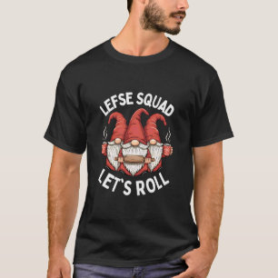 Letu2019s Roll Lefse Squad Funny Christmas Baking T-Shirt