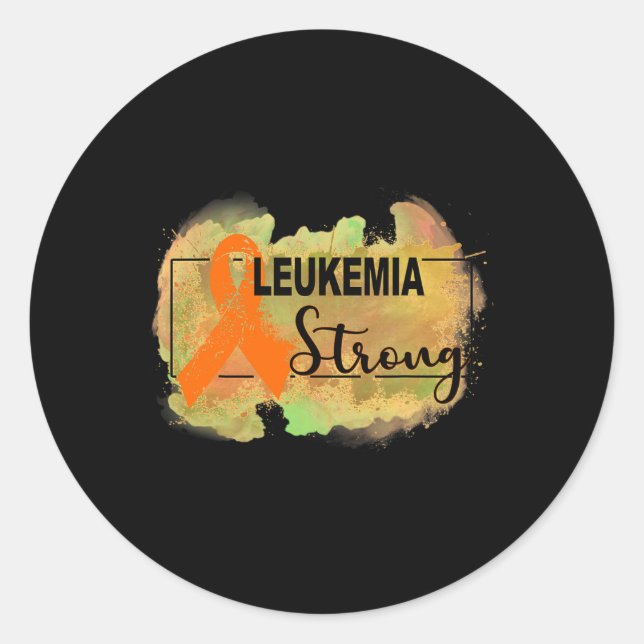 Leukaemia Awareness 1 Classic Round Sticker (Front)