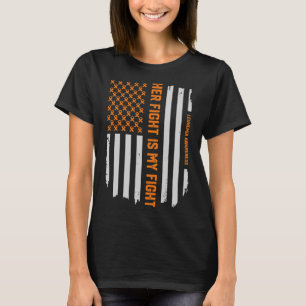 Leukaemia Awareness American Flag Tee Gift