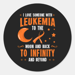 Leukaemia Awareness Blood Cancer Bone Marrow Gift  Classic Round Sticker