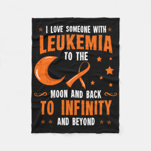 Leukaemia Awareness Blood Cancer Bone Marrow Gift Fleece Blanket