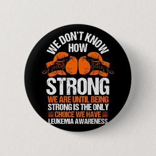 Leukaemia Awareness Blood Cancer Orange Ribbon  6 Cm Round Badge